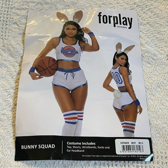 NEW Forplay Bunny Squad Space Jam Costume Size Medium Large - Picture 4 of 7